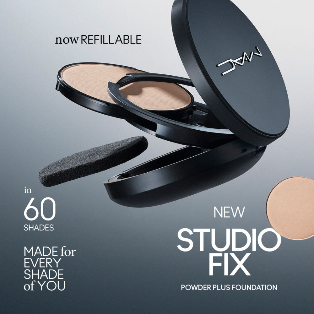 M.A.C Studio Fix Powder Plus Compact Foundation -NC20 Light Beige, Neutral Golden Undertone, 12g