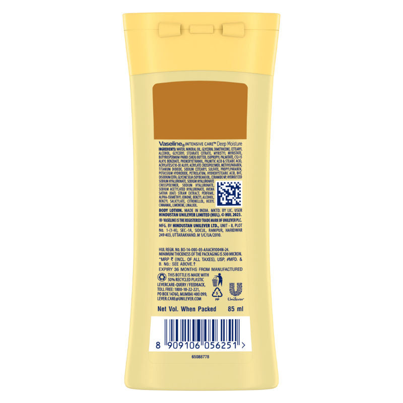 Vaseline Intensive Care Deep Moisture Body Lotion, 85ml Buy at Indicrest Image 3