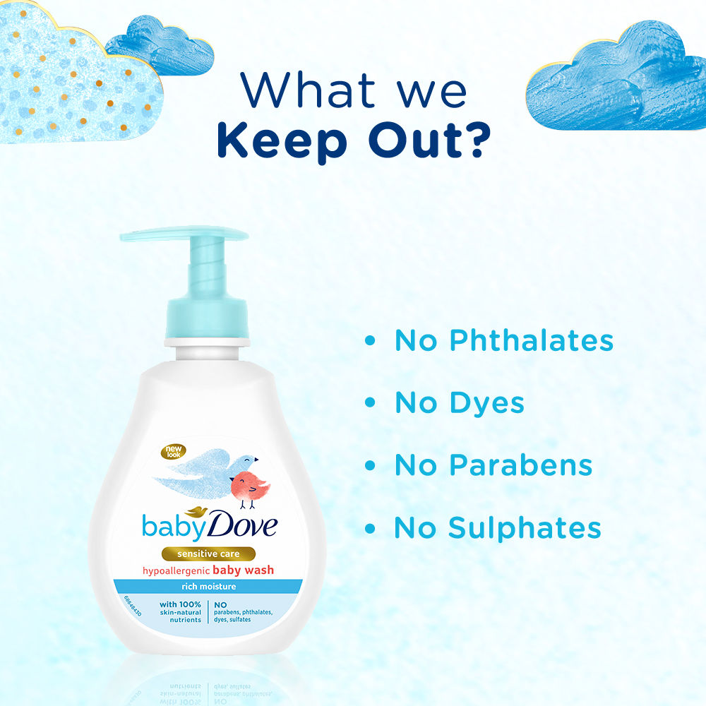 Baby Dove Rich Moisture Hypoallergenic Body Wash, 200ml Buy at Indicrest Image 6