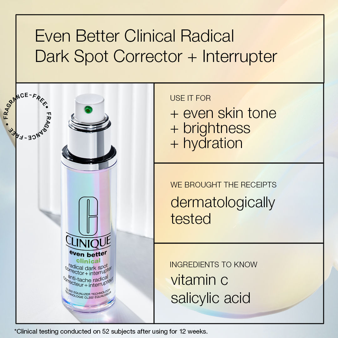 Clinique Even Better Clinical Radical Dark Spot Corrector + Interrupter Mini, Serum with Vitamin C, 10ml