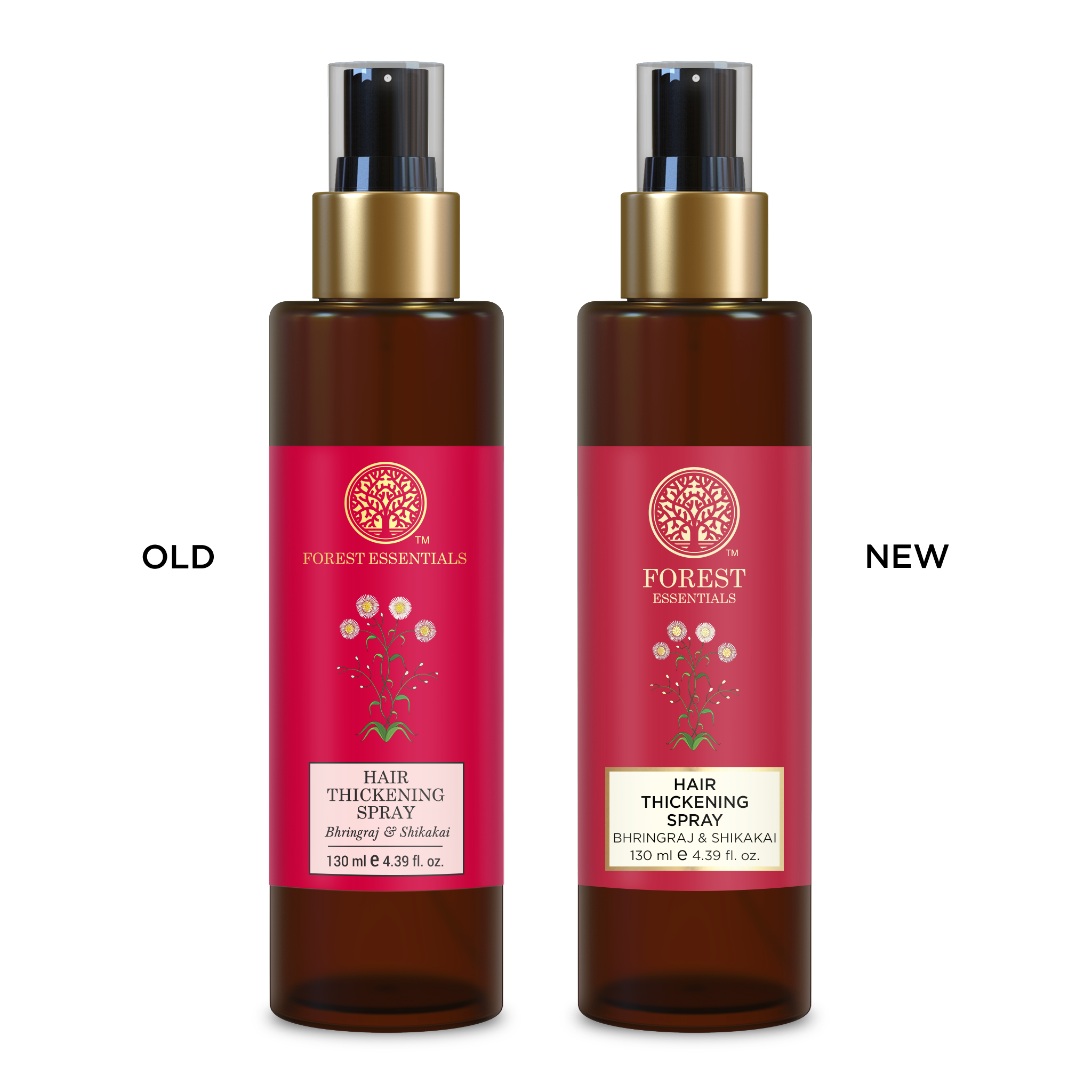 Forest Essentials Hair Thickening Spray Bhringraj & Shikakai - Promotes Regrowth, Controls Hair Fall, 130ml