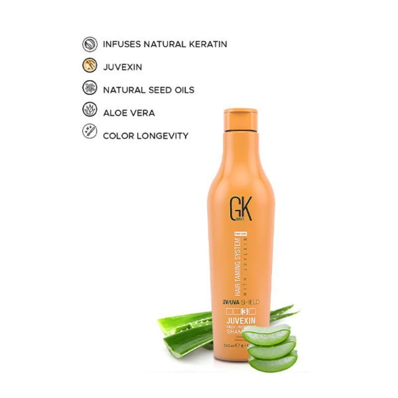 GK Hair Color Protection UV/UVA Shield Shampoo - For Damaged, Color & Chemically Treated Hair, 240ml