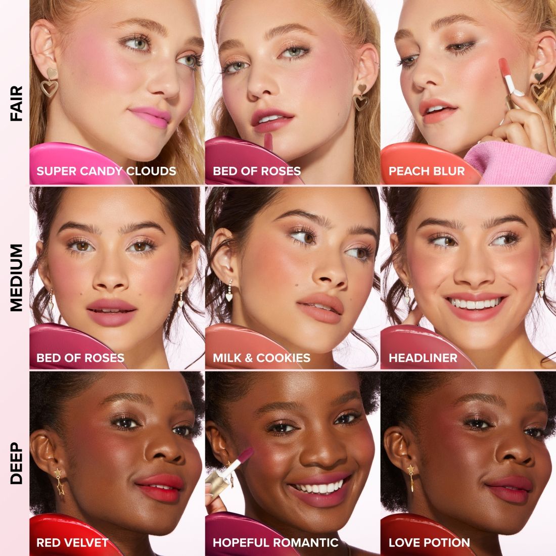 Too Faced Cloud Crushed Whipped Nude Lip & Cheek Color - Headliner, 4.3g