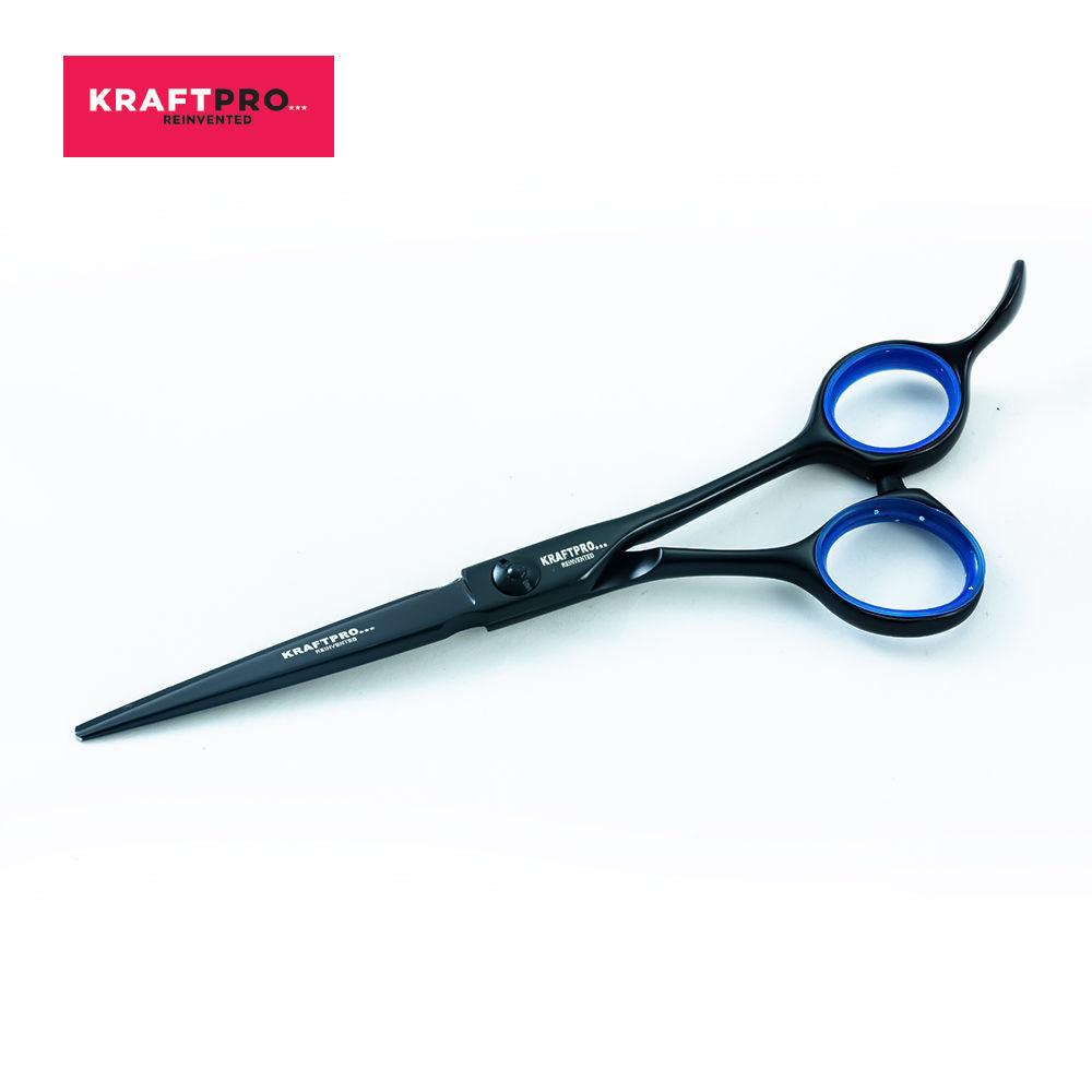 KRAFTPRO Swb 5Inch Professional Salon Barber Scissors Hair Cutting Black With Case & Oil, 1 piece Buy at Indicrest