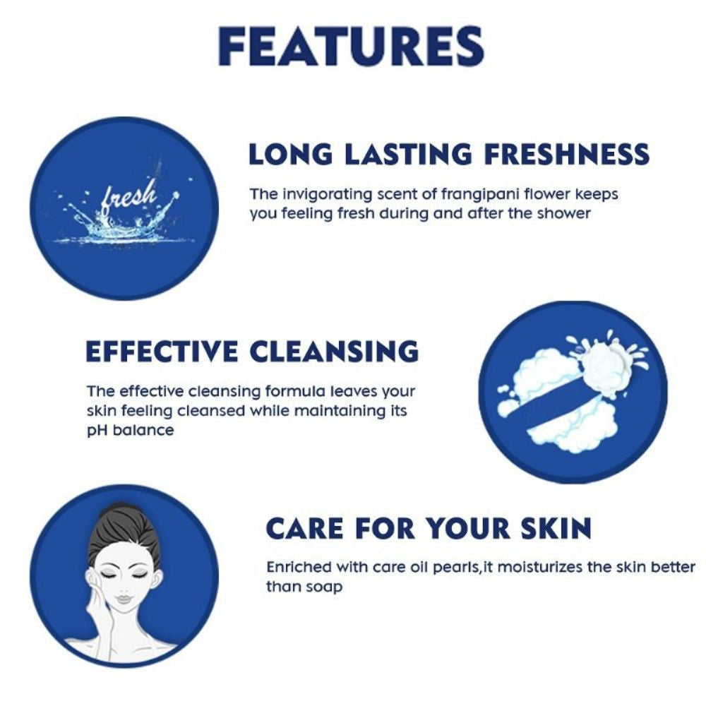 Nivea Frangipani & care oil Body wash for long-lasting freshness, 250ml Buy at Indicrest Image 6