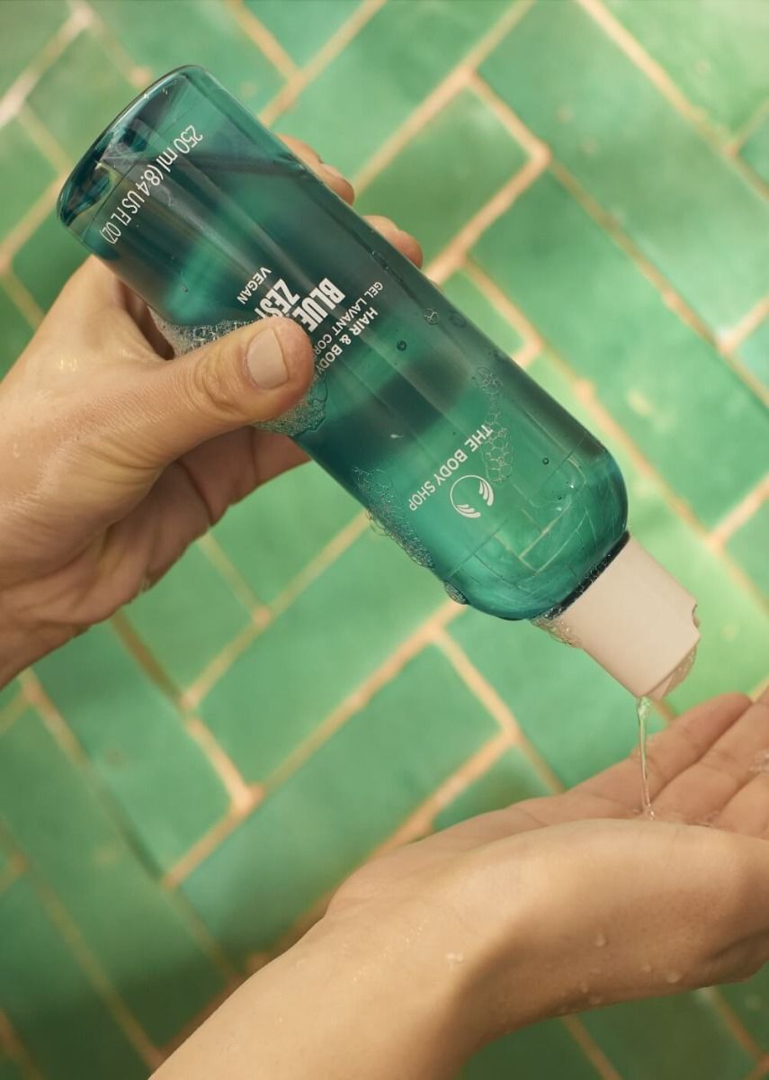 The Body Shop Blue Musk Zest Hair And Body Wash, 250ml