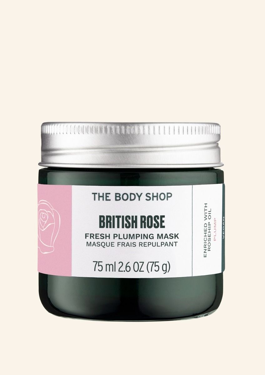 The Body Shop British Rose Fresh Plumping Mask, 75ml