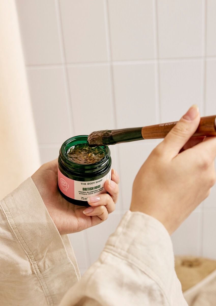 The Body Shop British Rose Fresh Plumping Mask, 75ml