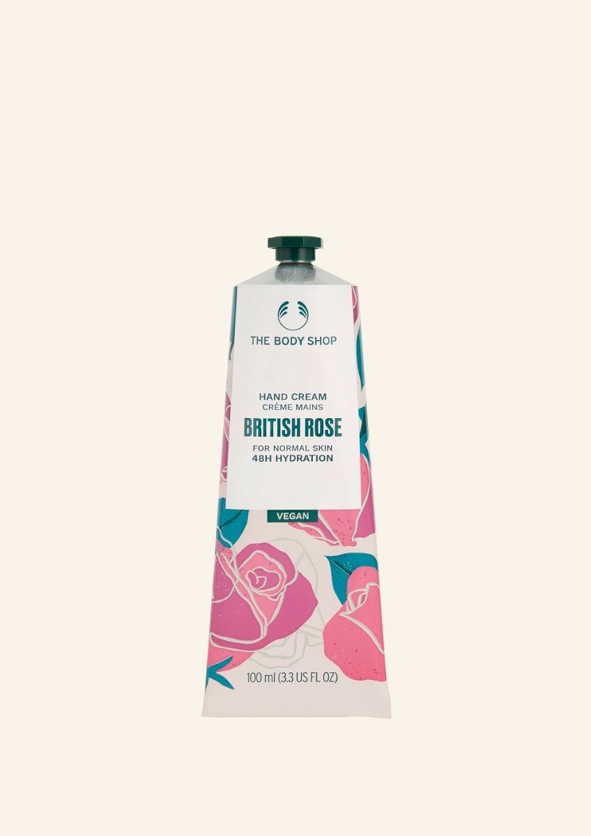 The Body Shop British Rose Scrub It Set, 3pc