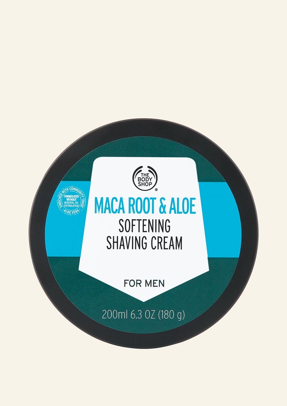 The Body Shop Maca Root & Aloe Softening Shaving Cream For Men, 200ml