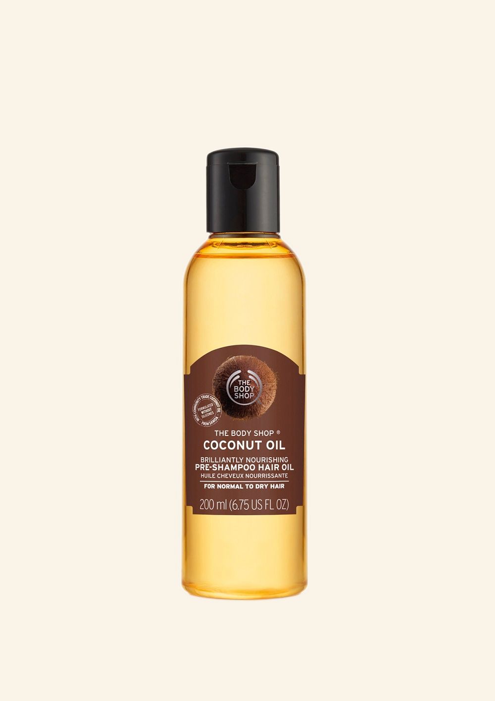 The Body Shop Coconut Oil Brilliantly Nourishing Pre-Shampoo Hair Oil, 200ml