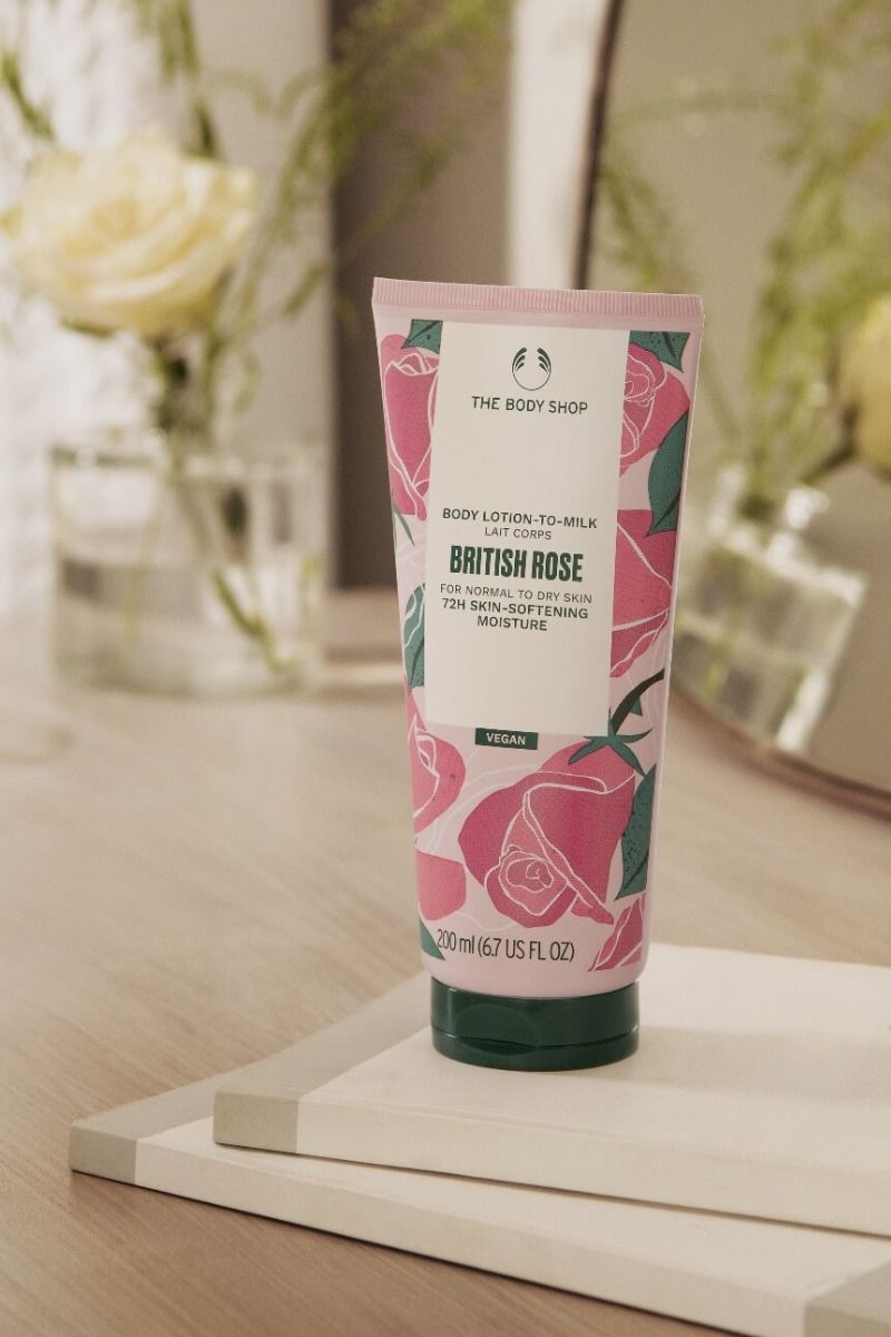 The Body Shop British Rose Lotion-To-Milk, 200ml