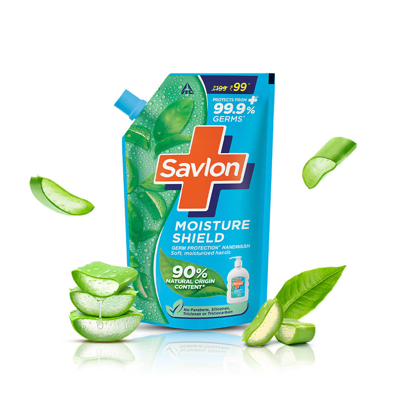 Savlon Moisture Shield Germ Protection Liquid Handwash Refill Pouch, 650ml Buy at Indicrest