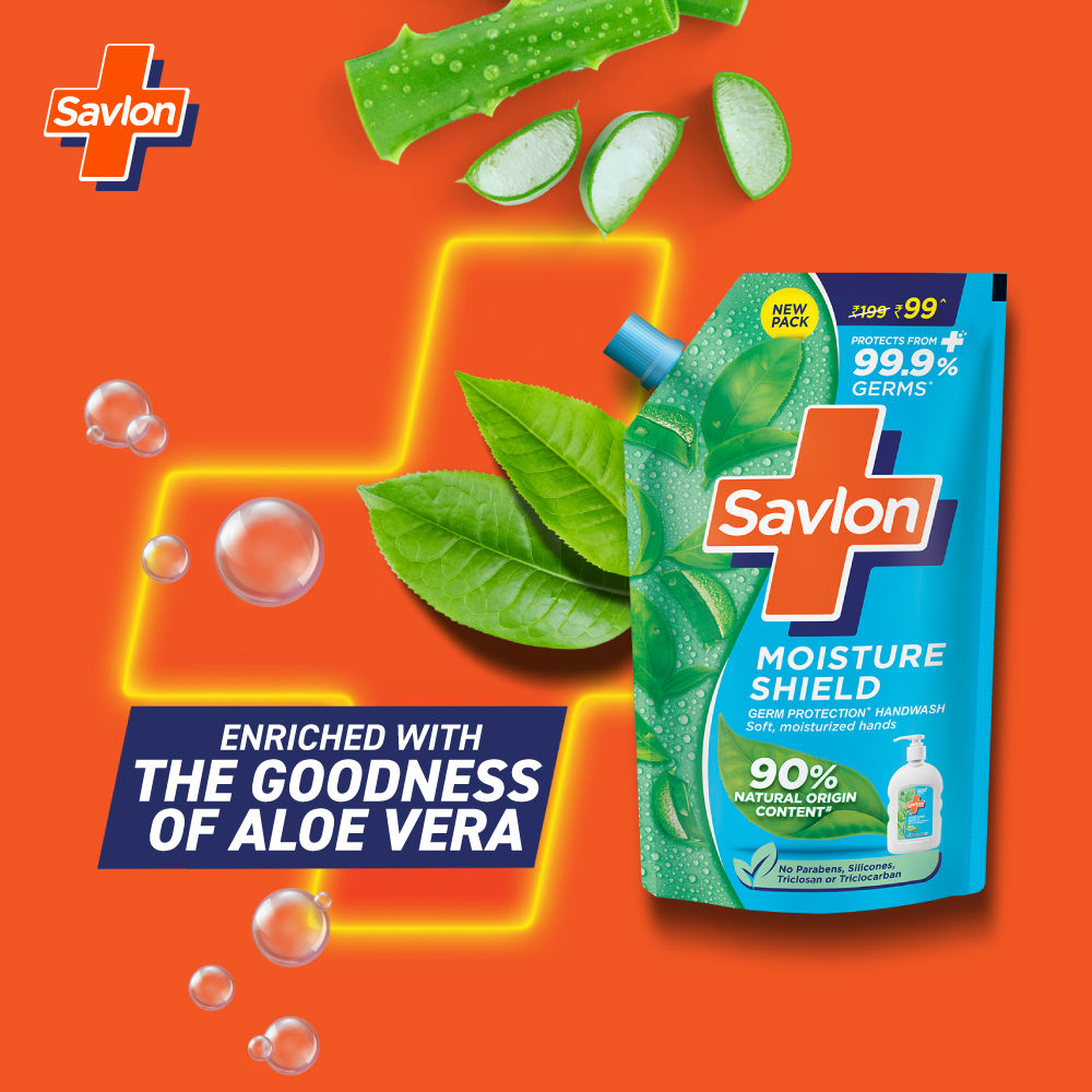 Savlon Moisture Shield Germ Protection Liquid Handwash Refill Pouch, 650ml Buy at Indicrest Image 5