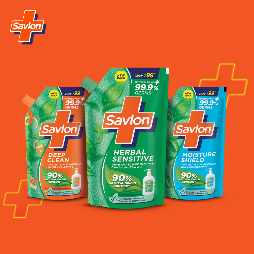 Savlon Herbal Sensitive PH Balanced Liquid Handwash Refill Pouch, 650ml Buy at Indicrest Image 7