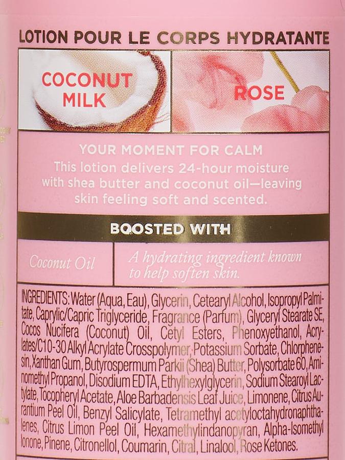 Victoria's Secret Coconut Milk Rose Natural Beauty Body Lotion, 296 ml/10 fl oz