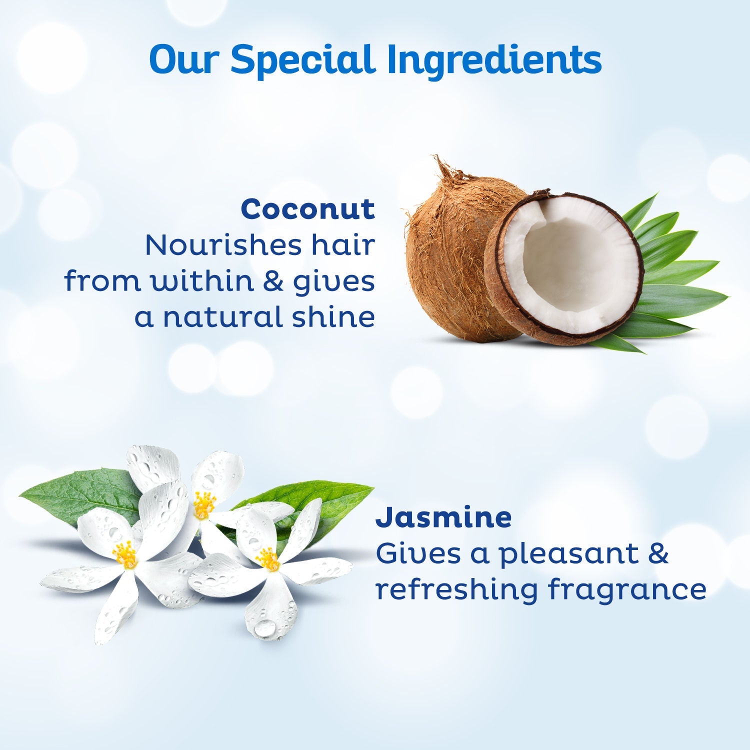 Parachute Advansed Jasmine Gold Coconut Hair Oil, Vitamin-E, Super Shiny Hair, Non-sticky, 500ml Buy at Indicrest Image 3