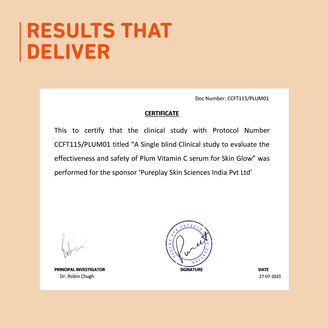 Plum 15% Vitamin C Serum with Mandarin for glowing skin | Boosts Glow & Fades Dark Spots In 2 Weeks | Dermat-Tested, 20ml