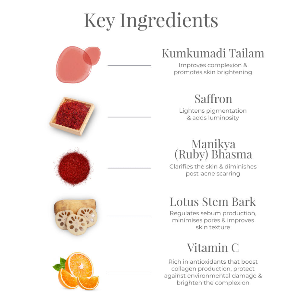 Forest Essentials Kumkumadi Night Cream - Night Face Cream with Vitamin C, Kumkumadi Tailam, 30g