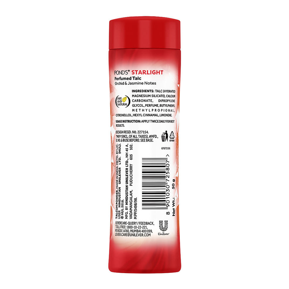 Pond’s Starlight Perfumed Talc Powder Orchid & Jasmin Notes, 50g Buy at Indicrest Image 3