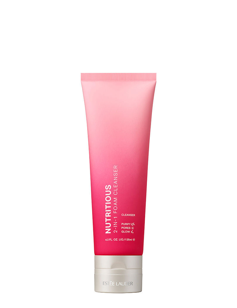 Estee Lauder Nutritious 2-In-1 Foam Cleanser with Niacinamide for Pore Minimization, For Oily Skin, 125ml