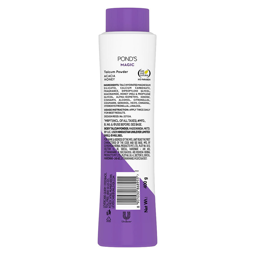 Pond’s Magic Freshness Talcum Powder With Acacia Honey, 400g Buy at Indicrest Image 7