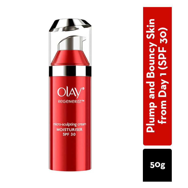 Olay Regenerist Micro Sculpting Cream Moisturizer With SPF 30 With Hyaluronic Acid & Niacimide, 50g Buy at Indicrest