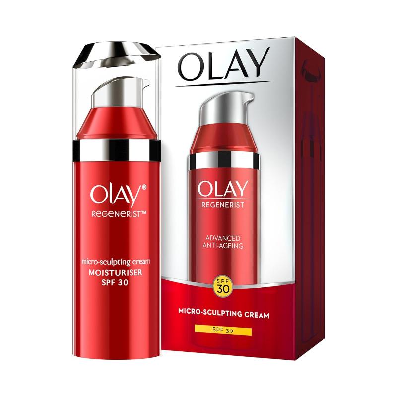 Olay Regenerist Micro Sculpting Cream Moisturizer With SPF 30 With Hyaluronic Acid & Niacimide, 50g Buy at Indicrest Image 3