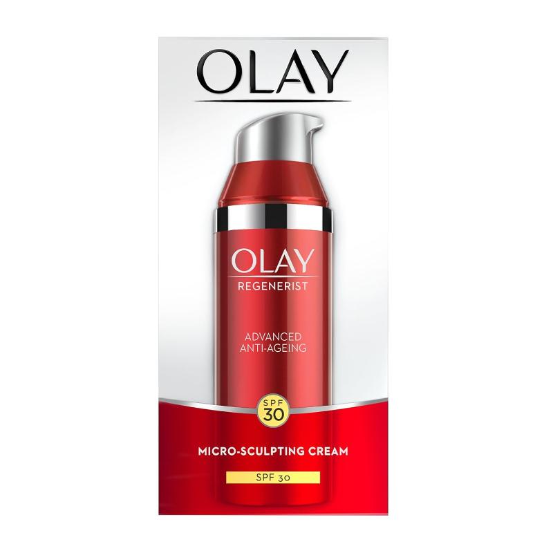 Olay Regenerist Micro Sculpting Cream Moisturizer With SPF 30 With Hyaluronic Acid & Niacimide, 50g Buy at Indicrest Image 4