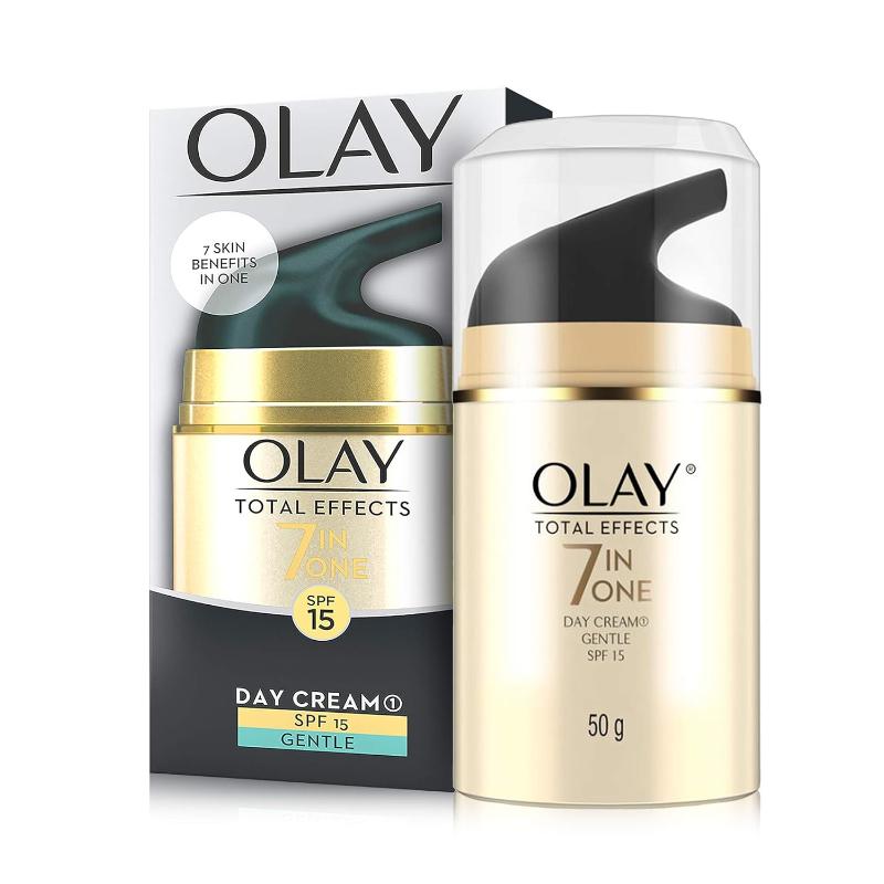 Olay Total Effects Day Cream,Gentle With SPF 15 For Sensitive Skin, Fights 7 Signs of Ageing, 50g Buy at Indicrest Image 3