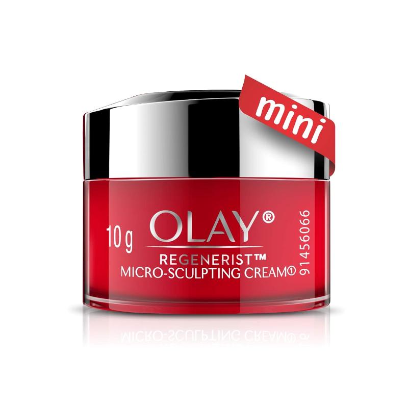 Olay Regenerist Microsculpting Day Cream, Plump & Bouncy Skin With Hyaluronic Acid & Peptides, 10g Buy at Indicrest Image 2