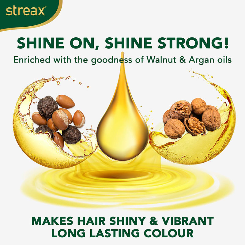 Streax Cream Hair Colour With 100% Grey Coverage & No Ammonia - 7.3 Golden Blonde, 20ml+25g Buy at Indicrest Image 4