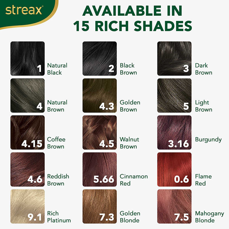 Streax Cream Hair Colour With 100% Grey Coverage & No Ammonia - 7.3 Golden Blonde, 20ml+25g Buy at Indicrest Image 7