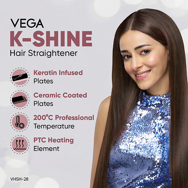 Vega K-Shine Hair Straightener-VHSH-28