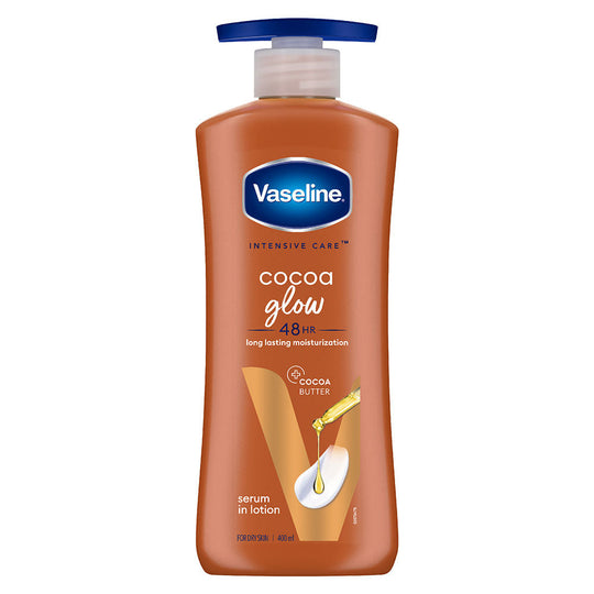 Vaseline Intensive Care Cocoa Glow 48 HR Long Lasting Serum In Lotion With 100% Pure Cocoa & Shea Butter, 400ml Buy at Indicrest
