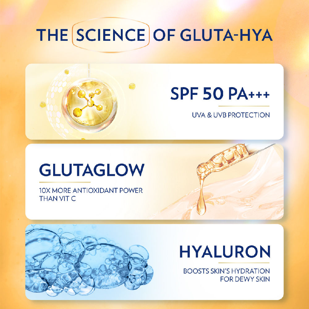 Vaseline Gluta Hya Antioxidant SPF 50 PA+++ Sunscreen, 175ml Buy at Indicrest Image 4
