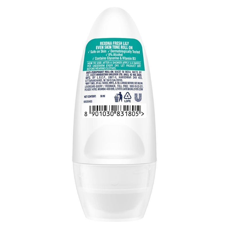 Rexona Fresh Lily Even Skin Tone Roll On, 50ml Buy at Indicrest Image 3
