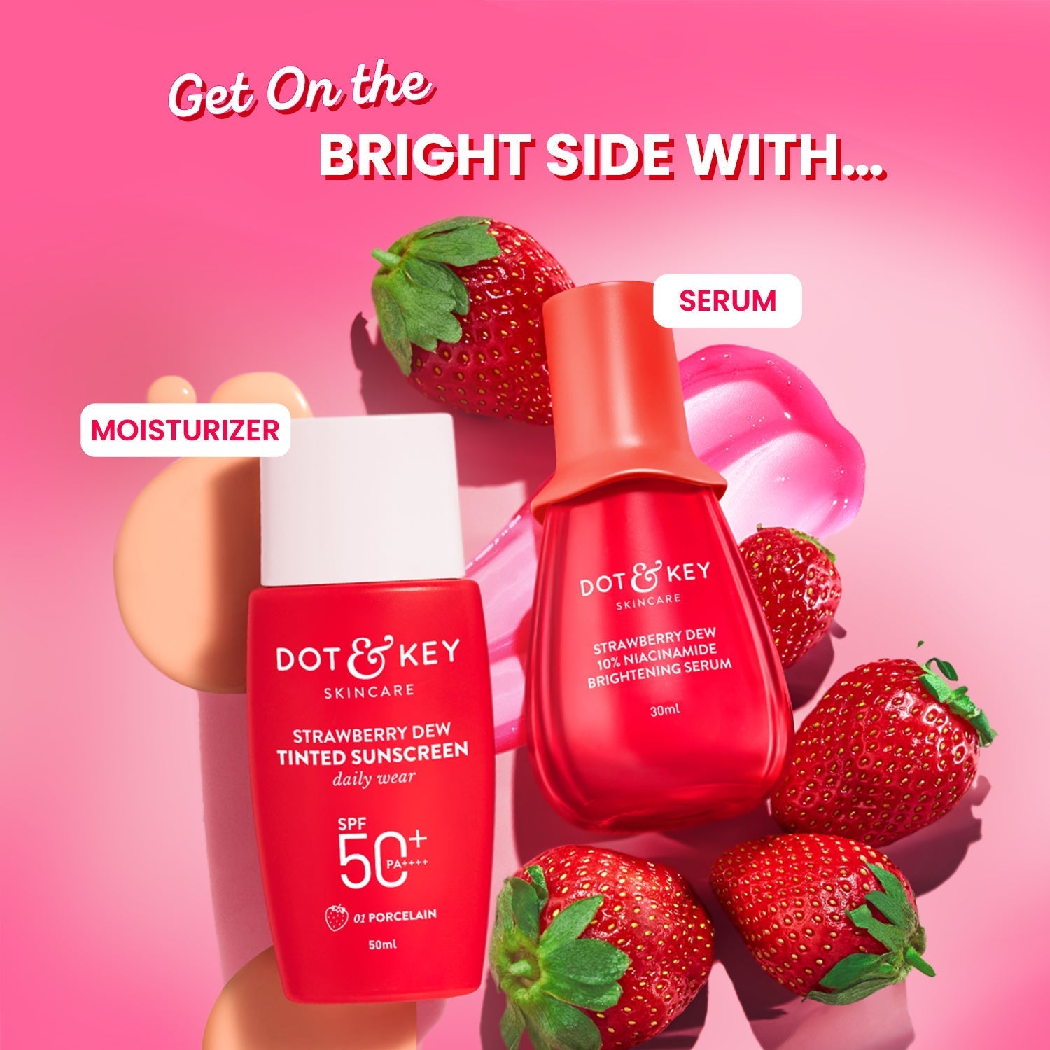Dot & Key Strawberry + Niacinamide Bright Skin Duo, (50ml+30ml)