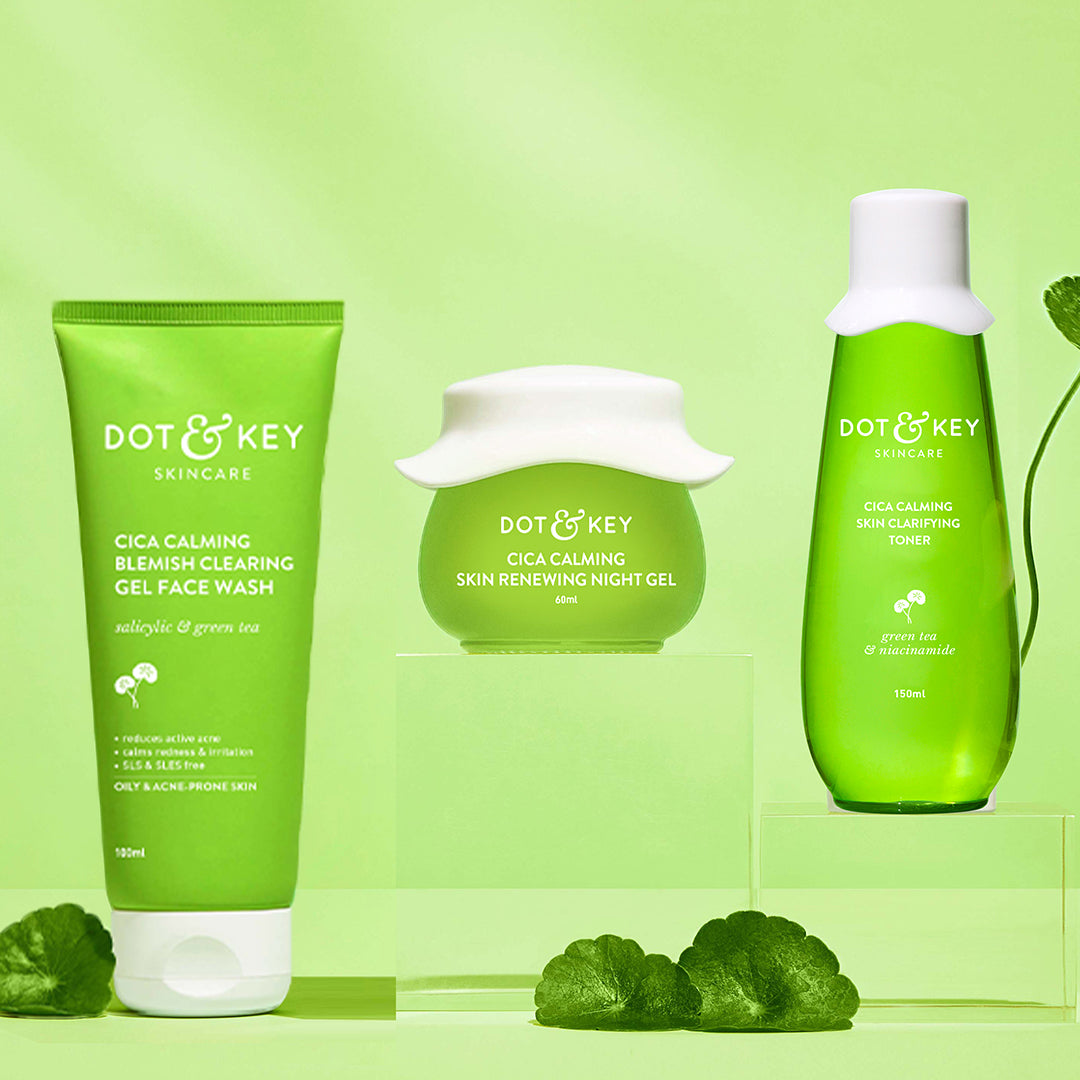 Dot & Key Acne Control CTM Night Care Regime, (100ml+60ml+150ml)