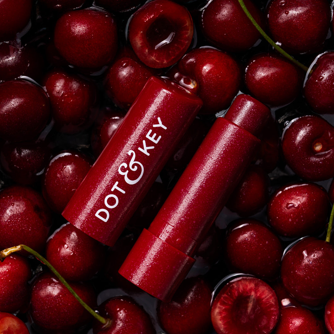 Dot & Key SPF 50+ Barrier Repair Hydrating Lip Balm, Cherry Crimson