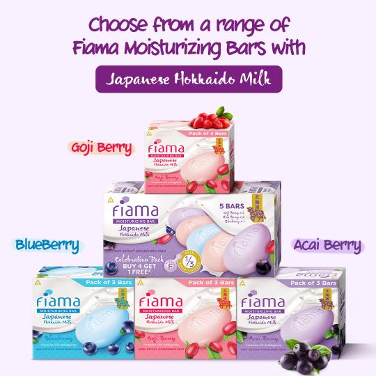 Fiama Japanese Hokkaido Milk & Berries Moisturizing Bars, 125g Each (Pack of 9) Buy at Indicrest Image 8