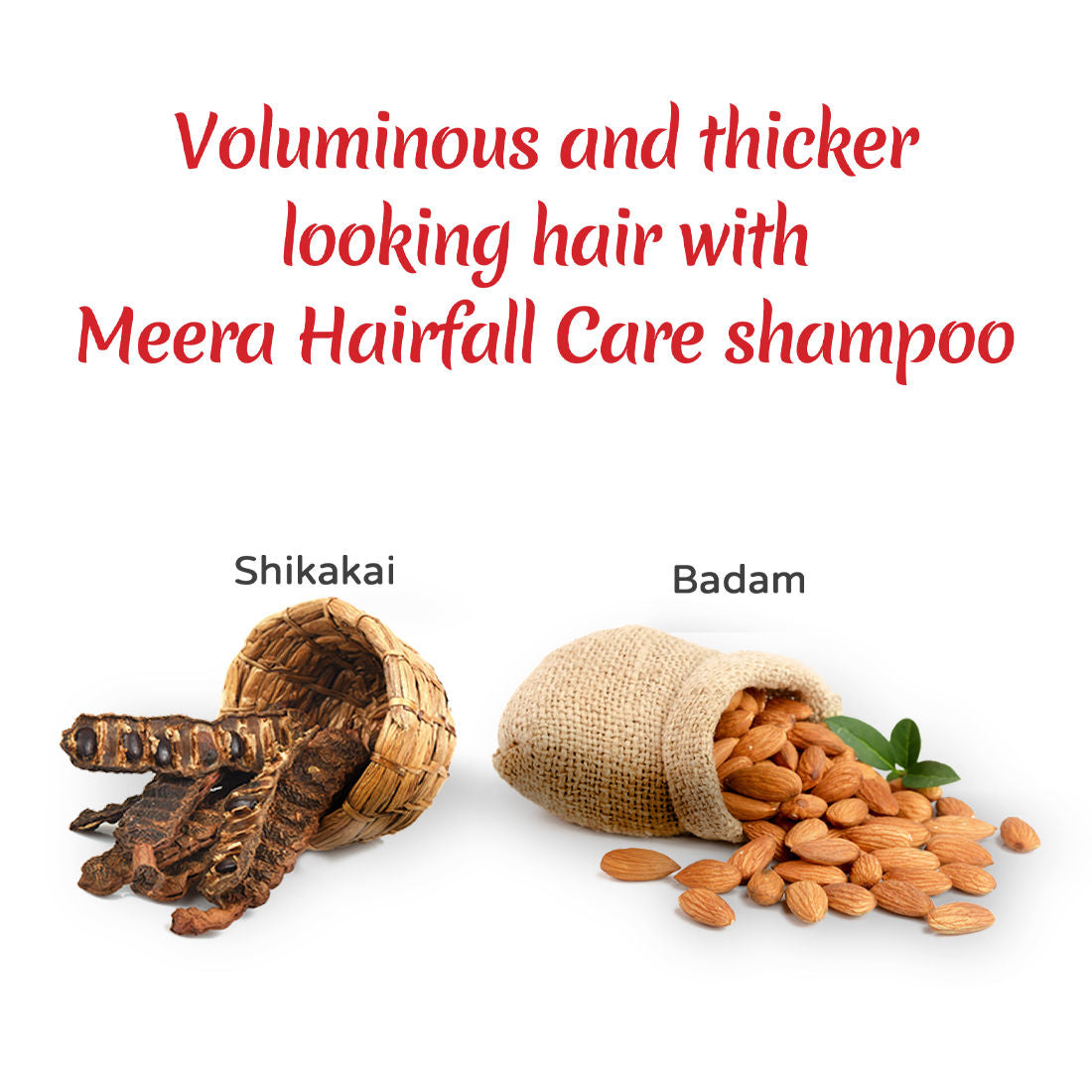 Meera Hairfall Care Shampoo, With Goodness Of Badam and Shikakai, 1 Litre Buy at Indicrest Image 3