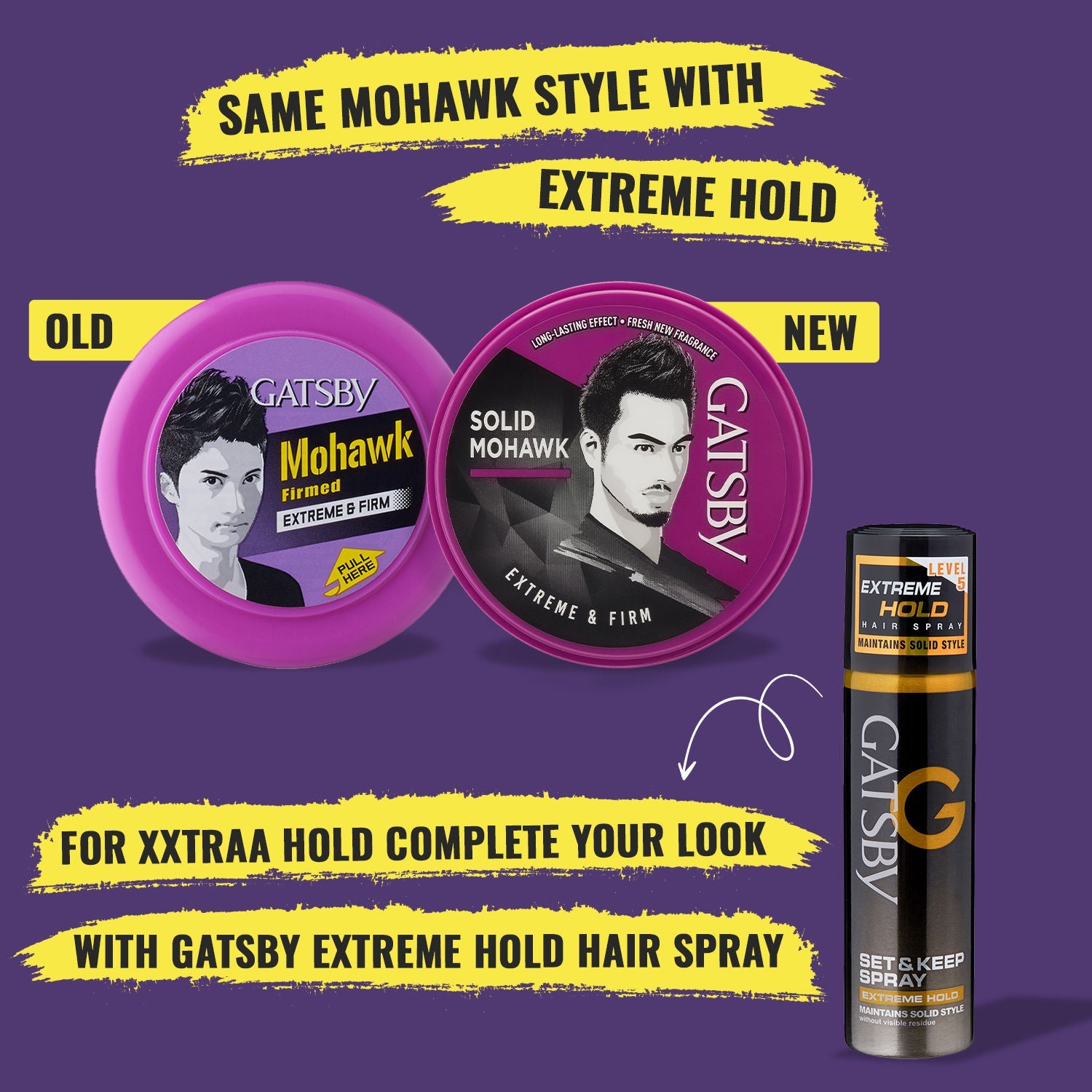 Gatsby Mohawk Extreme & Firm Styling Wax, 25g Buy at Indicrest Image 4