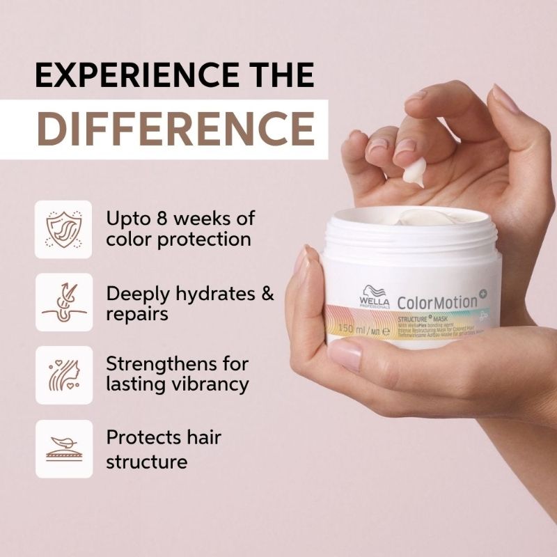 Wella Professionals ColorMotion+ Structure+ Mask, 150ml Buy at Indicrest Image 2