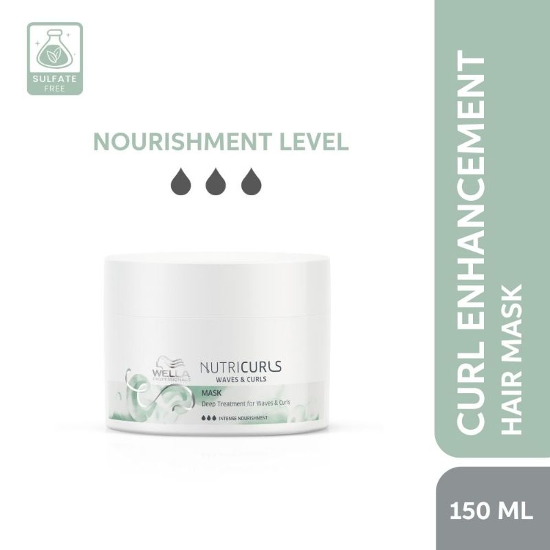 Wella Professionals NUTRICURLS Deep Treatment Mask For Waves & Curls, 150ml Buy at Indicrest