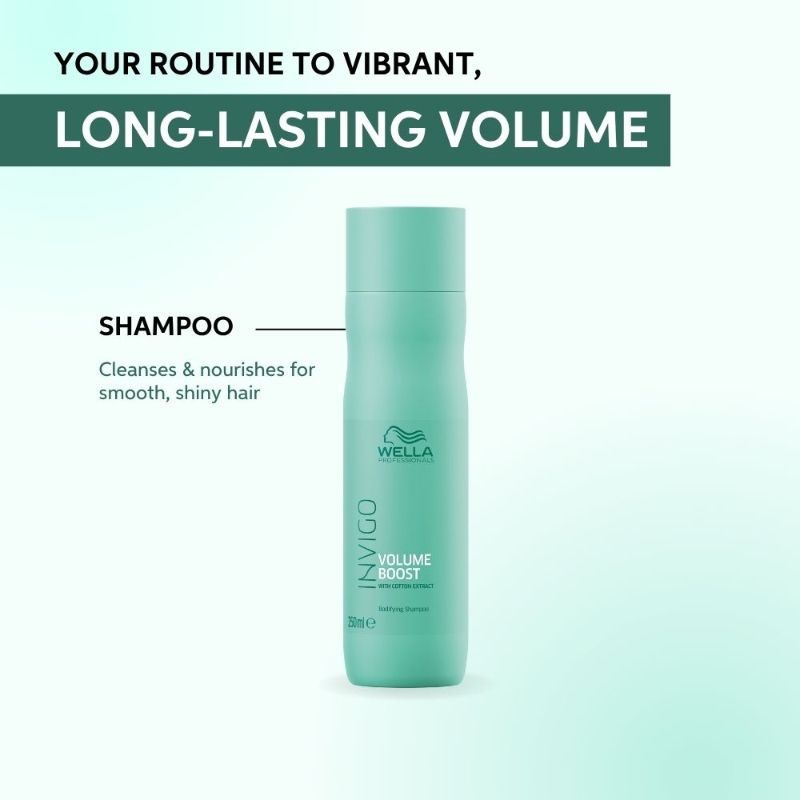 Wella Professionals Invigo Volume Boost Bodifying Shampoo, 250ml Buy at Indicrest Image 7