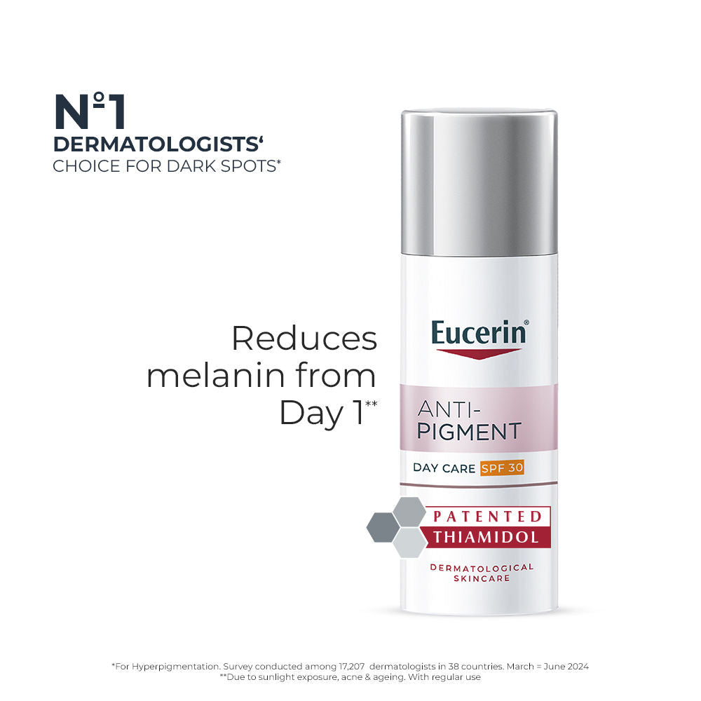 Eucerin Anti-Pigment Day Cream With Sunscreen SPF30 & Thiamidol Reduces And Prevents Dark Spots, 50ml, Buy from Indicrest