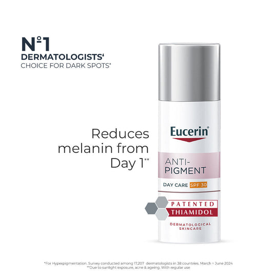 Eucerin Anti-Pigment Day Cream With Sunscreen SPF30 & Thiamidol Reduces And Prevents Dark Spots, 50ml, Buy from Indicrest