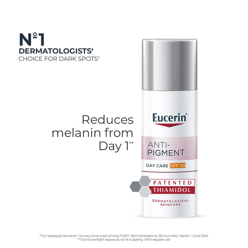 Eucerin Anti-Pigment Day Cream With Sunscreen SPF30 & Thiamidol Reduces And Prevents Dark Spots, 50ml, Buy from Indicrest