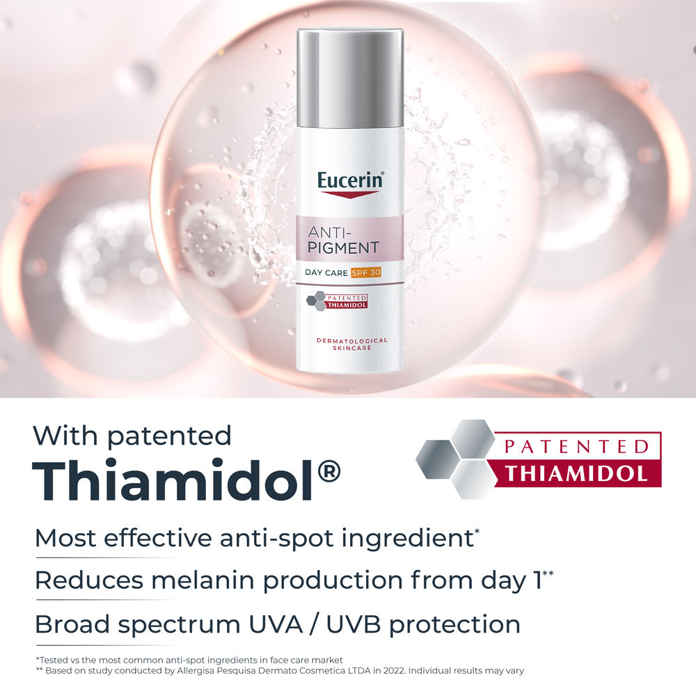 Eucerin Anti-Pigment Day Cream With Sunscreen SPF30 & Thiamidol Reduces And Prevents Dark Spots, 50ml